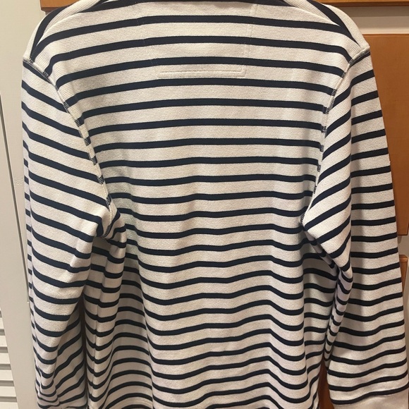 Vintage LL Bean Striped Quarter Zip Pullover Sweater Men’s Medium - Picture 3 of 5